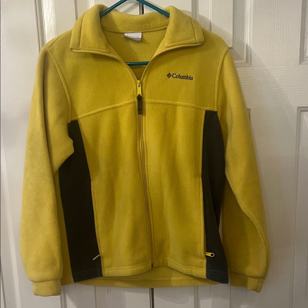 Columbia Kids Yellow and Gray Fleece Jacket